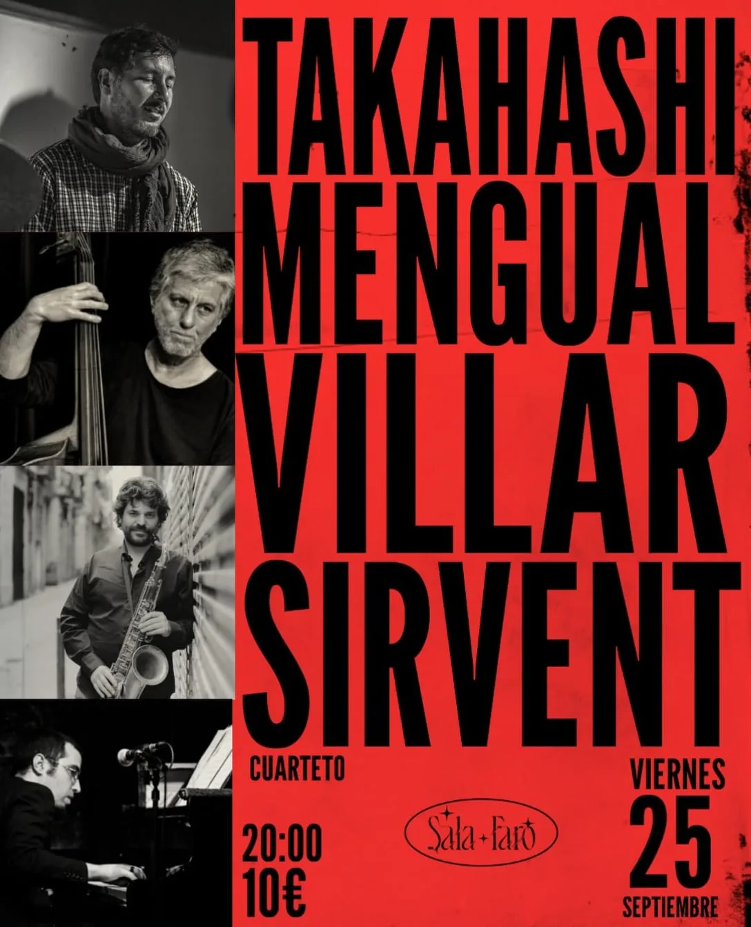 Concierto Villar Sirvent Mengual Takahashi Cuarteto