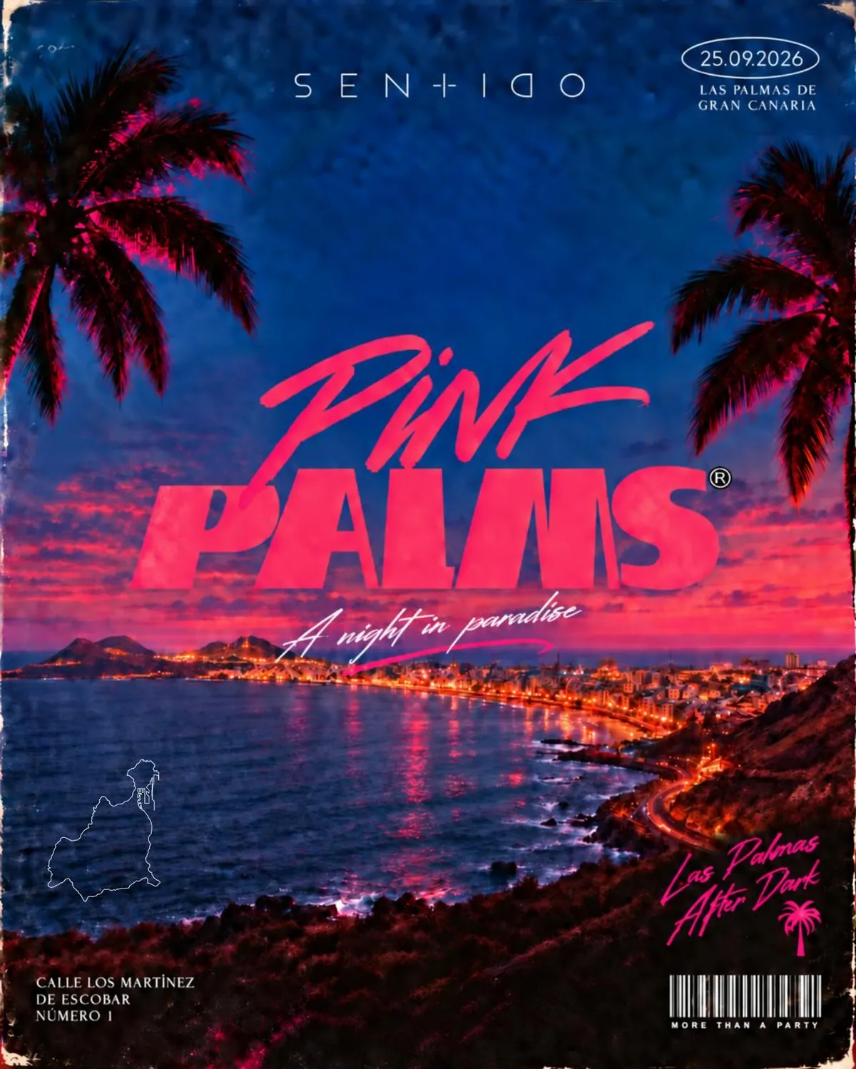 Fiesta VIERNES PINK PALMS by LIA2