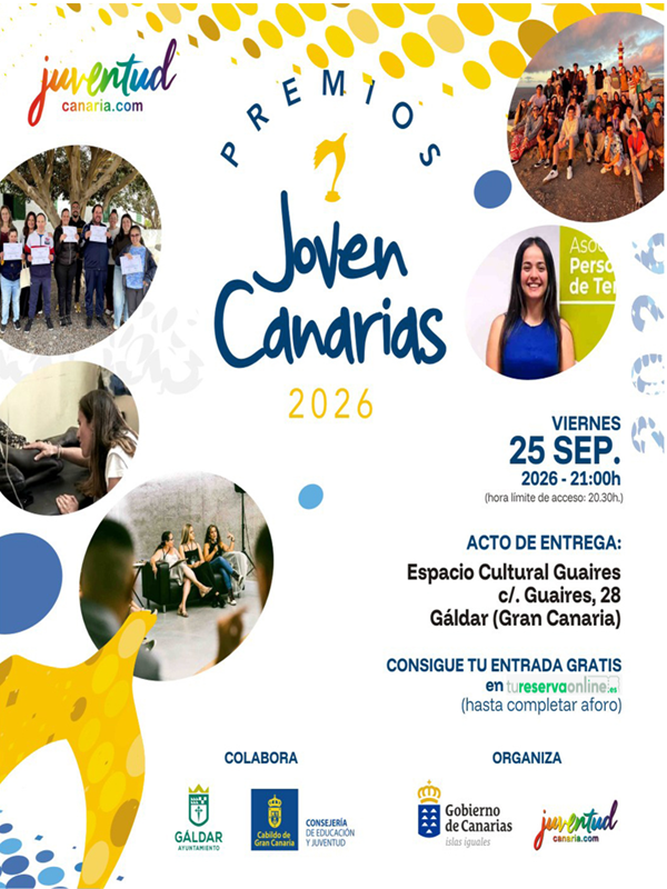 ACTO DE ENTREGA DE LOS PREMIOS JOVEN CANARIAS 2026