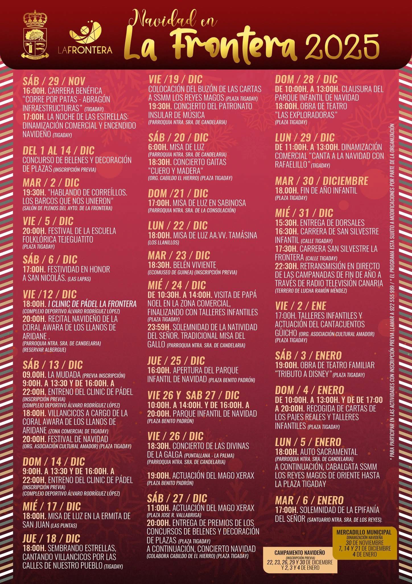 La Frontera, Navidad 2025