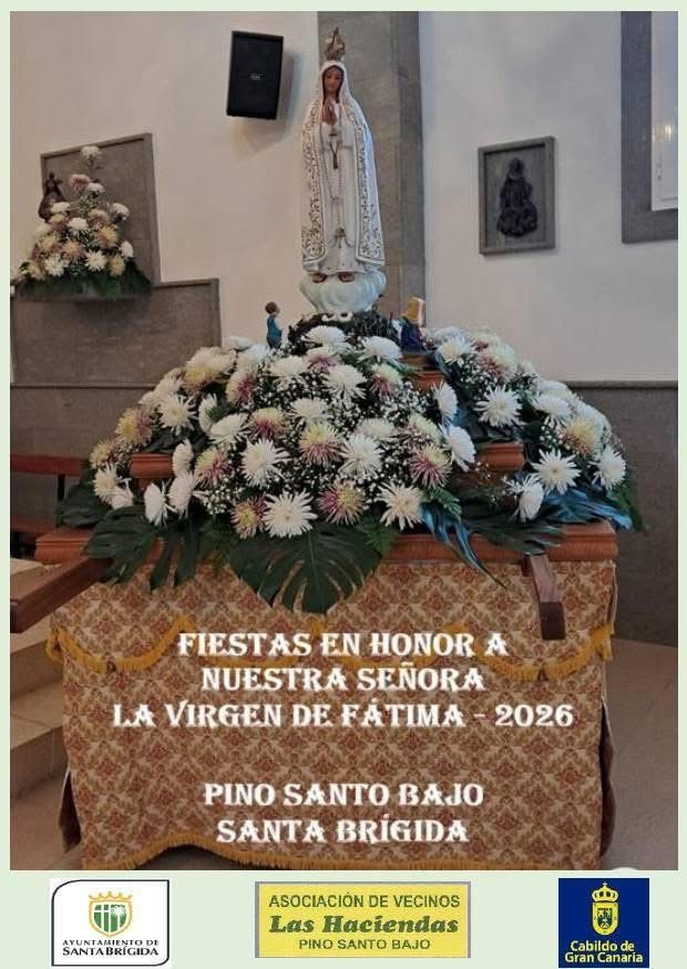 Pino Santo Bajo, Santa Brígida, Virgen de Fátima 2026
