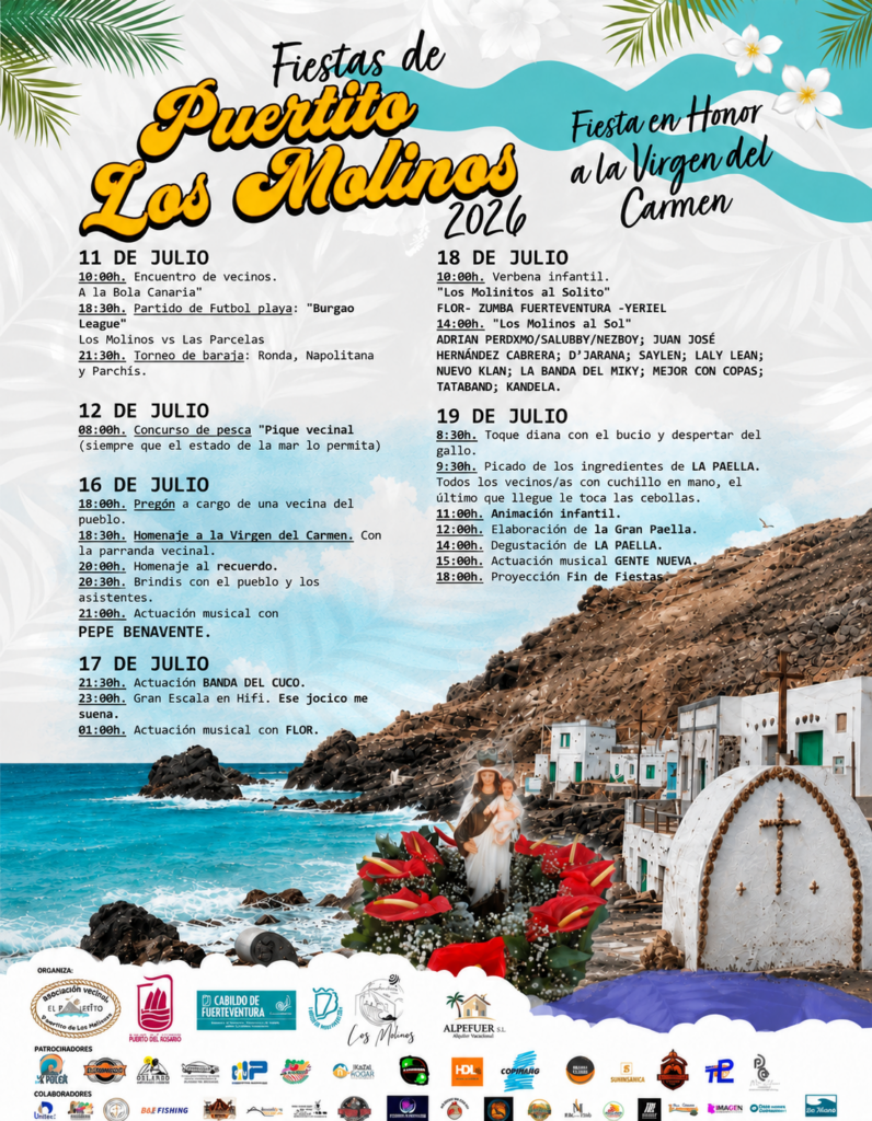 Puertito Los Molinos, Puerto del Rosario, Virgen del Carmen