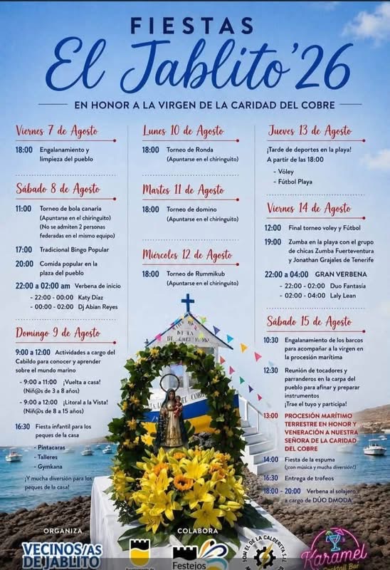 El Jablito, La Oliva, Virgen de la Caridad del Cobre 2026