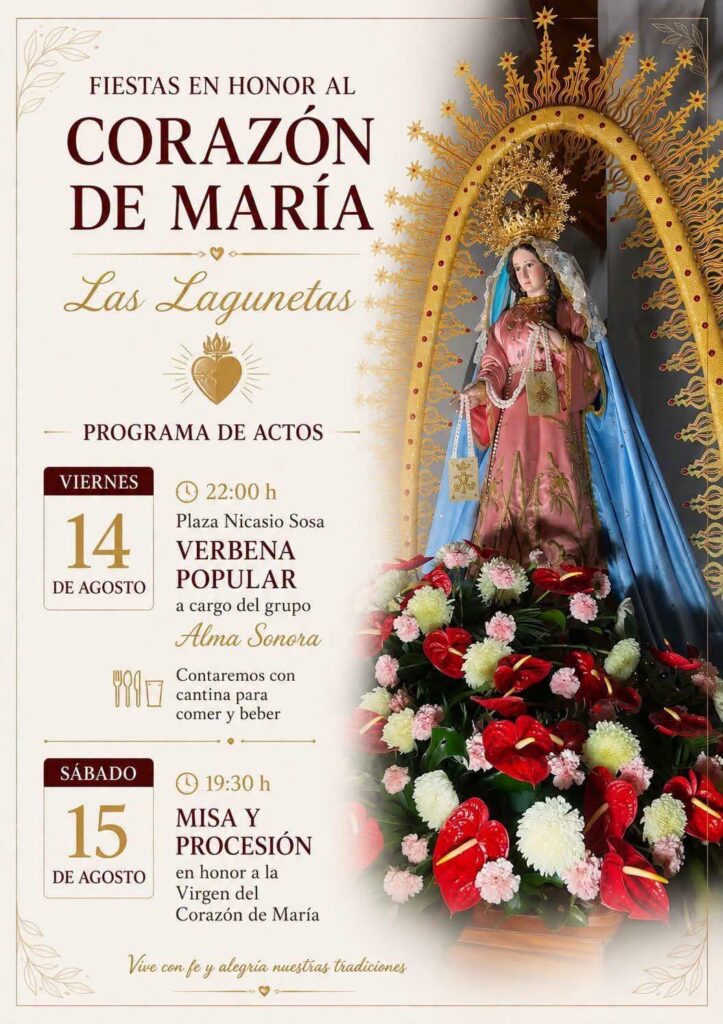 Las Lagunetas, Vega de San Mateo, Corazón de María 2026